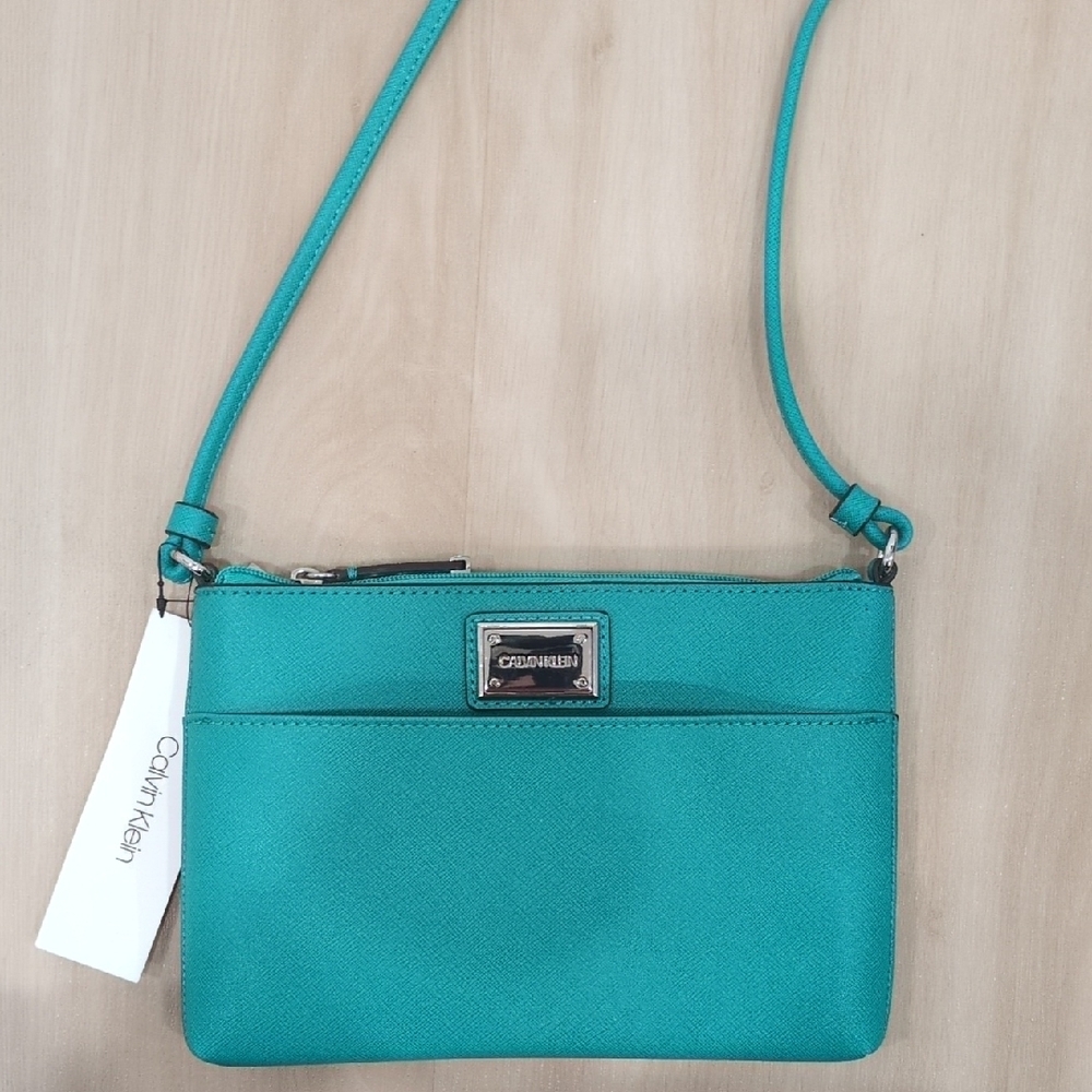Calvin Klein Turquoise Crossbody Bag